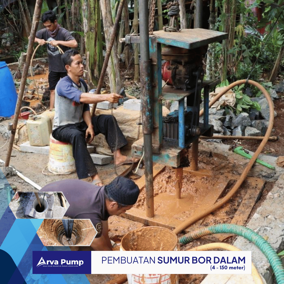 Pembuatan Sumur Bor 10–150 Meter